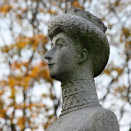 The statue was sculpted by Ada Madsen (1917-2009). Photo: Liv Osmundsen, The Royal Court.